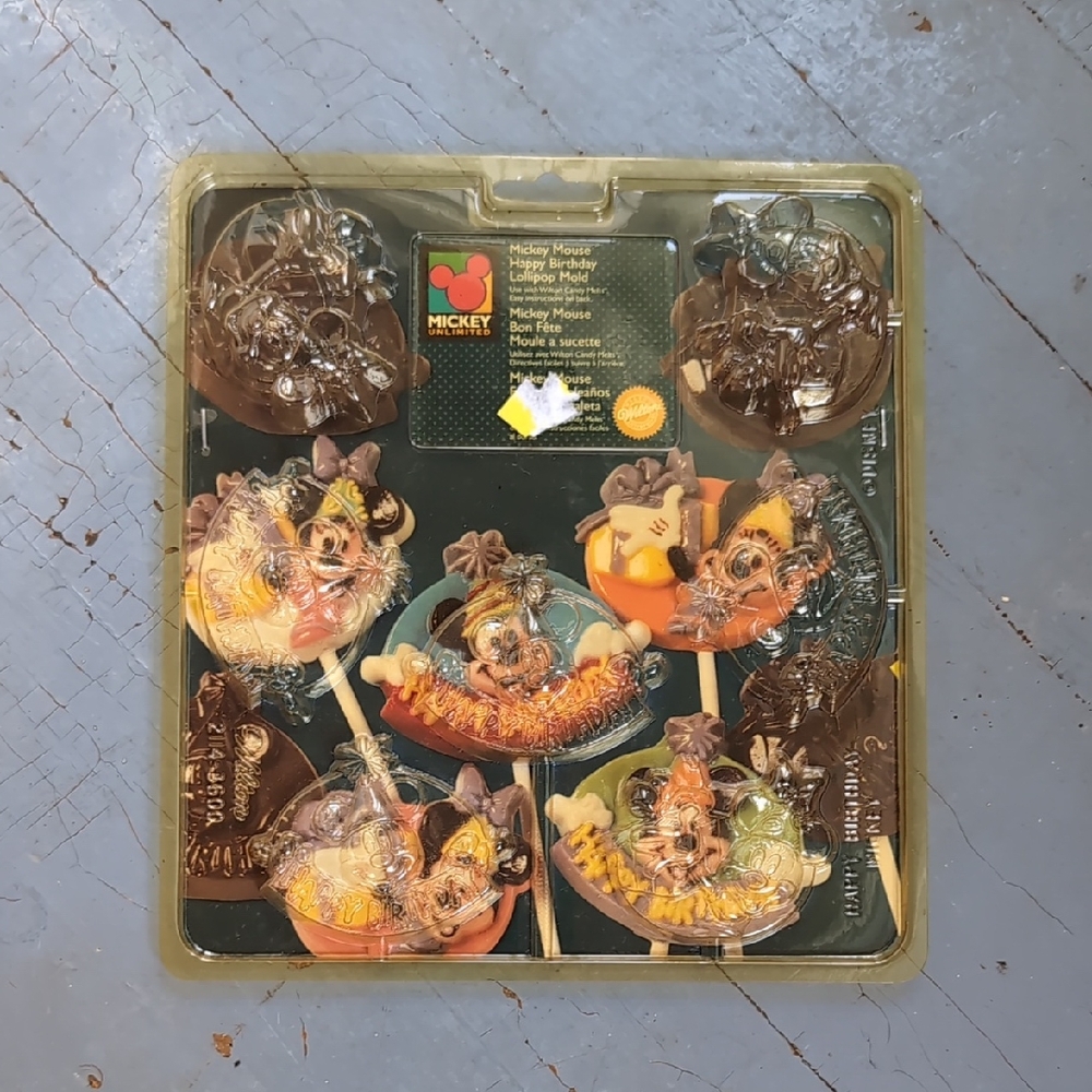Vintage Happy Birthday Mickey Mouse Wilton Candy Mold